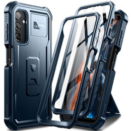 Husă blindată pentru Samsung Galaxy A25 5G, Dexnor Full Body (Two Frames), albastru închis
