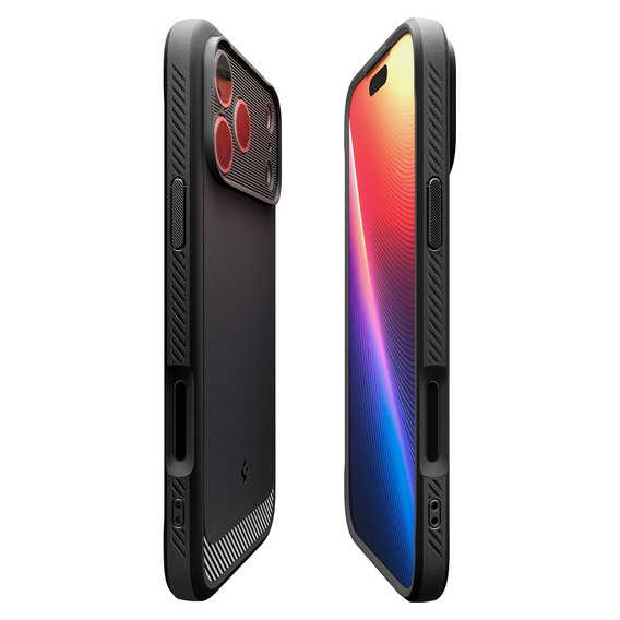 Carcasă Spigen Rugged Armor MagSafe pentru iPhone 17 Pro Max, negru mat