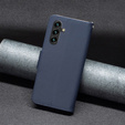 Cu clapetă pentru Samsung Galaxy A55 5G, Wallet Litchi Leather, albastru închis