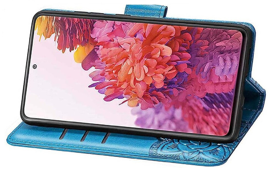Cu clapetă pentru Realme Note 50, Butterfly, albastru