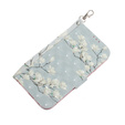 Cu clapetă pentru Samsung Galaxy A14 4G/5G, Wallet, flowers magnolia, alb