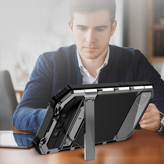 Husă blindată pentru iPhone 16E, R-JUST, de argint