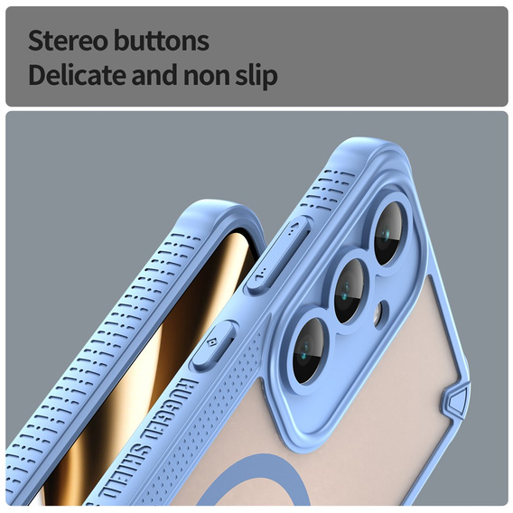 Husă blindată pentru Samsung Galaxy S25 FE, pentru MagSafe, negru mat