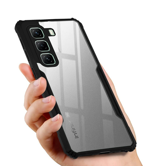 Huse pentru Infinix Hot 50 Pro+ 4G, AntiDrop Hybrid, negru