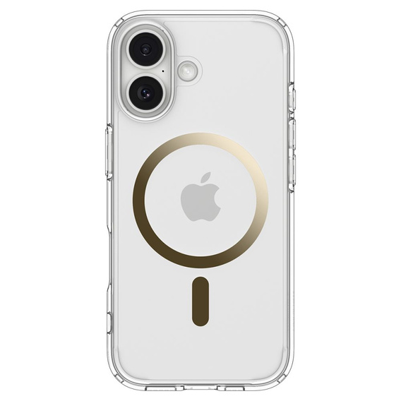 Carcasă Spigen pentru iPhone 17, Ultra Hybrid MagSafe, transparentă / aurie