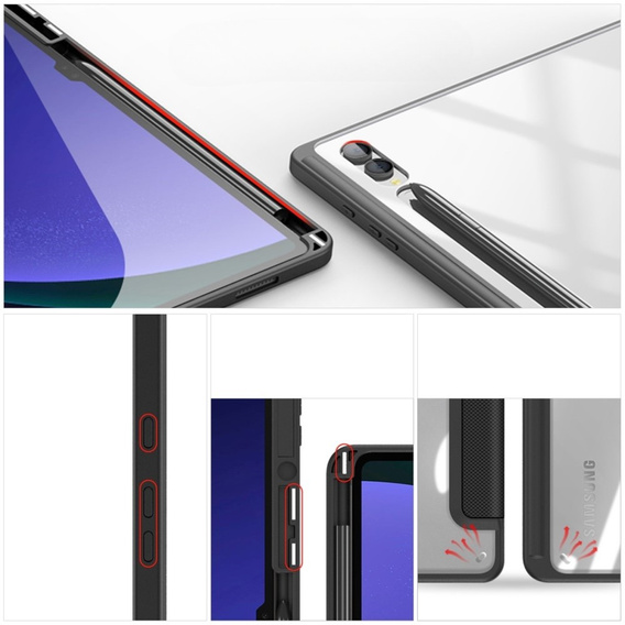 Husa pentru Samsung Galaxy Tab S10 Ultra, Dux Ducis TOBY, negru
