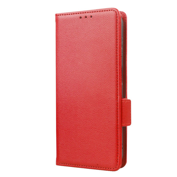 Cu clapetă pentru Motorola Moto G72, Wallet Thin Magnet, roșu