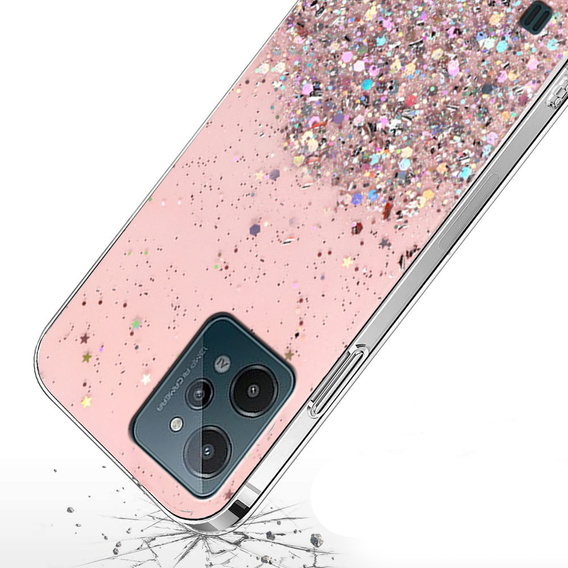 Huse pentru Realme C31, Glittery, roz