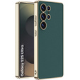 Huse pentru Samsung Galaxy S25 Ultra, GKK Leather, verde