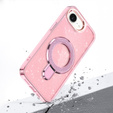 Carcasa iPhone 16e, Glittery Magnetic Kickstand, roz