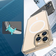 Husă cu lănțișor pentru iPhone 16 Pro Max, ERBORD MagSafe, transparentă + sticlă pentru ecran