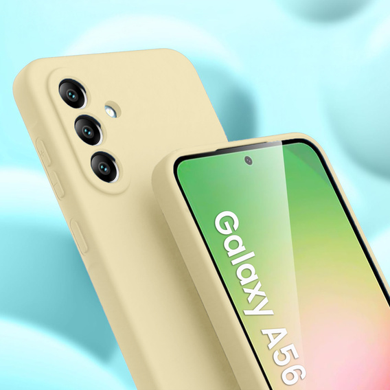 Husa pentru Samsung Galaxy A56 5G, Silicone Lite, bej