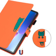 Husă pentru Lenovo Tab M10 Plus 10.6 Gen 3, cu clapetă, animal, portocaliu