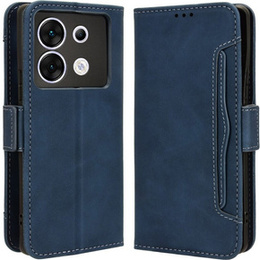Cu clapetă pentru Infinix Zero 30 5G, Card Slot, albastru închis