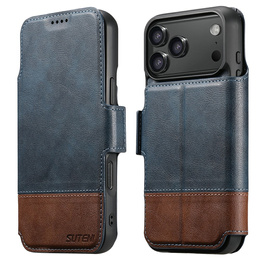 Husă flip 2 în 1 pentru iPhone 17 Pro, SUTENI, pentru MagSafe, albastru