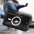 Carcasă impermeabilă IP68 pentru iPhone 14 Pro, SHELLBOX MagSafe, negru
