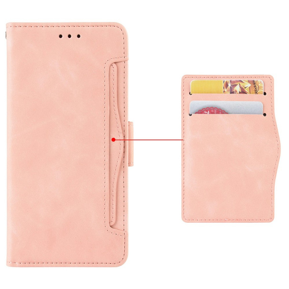 Cu clapetă pentru Vivo Y19s, Card Slot, roz