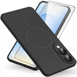 Carcasa pentru Samsung Galaxy S25 Edge, Silicone Lite, negru + sticlă 9H