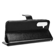 Cu clapetă pentru Samsung Galaxy A25 5G, Crazy Horse Wallet, negru
