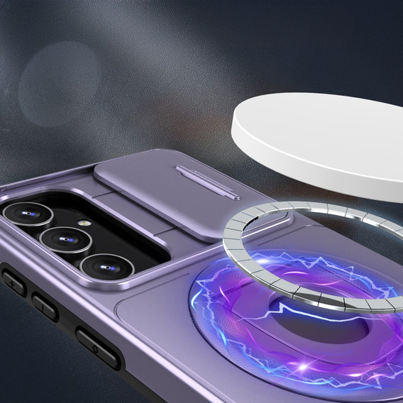 Husă pentru Samsung Galaxy S20 FE, Military Magnet, pentru MagSafe, violet