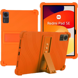 Silicon husă pentru Xiaomi Redmi Pad SE 11", Impact, armat, portocaliu