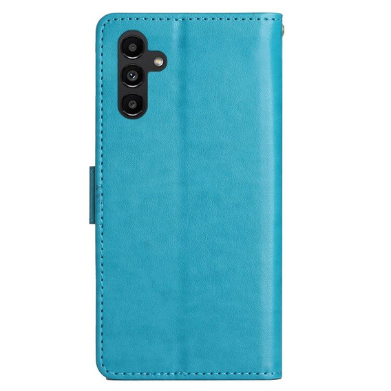 Cu clapetă pentru Samsung Galaxy A55 5G, Wallet, Butterfly, violet