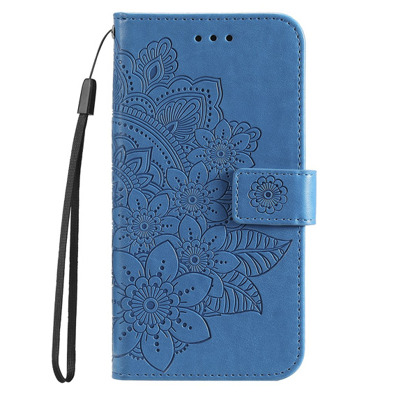Cu clapetă pentru Xiaomi Redmi Note 12 4G, Mandala Flower, albastru