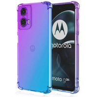 Husa pentru Motorola Moto G24 / G24 Power / G04, Gradient Dropproof, Violet / albastru