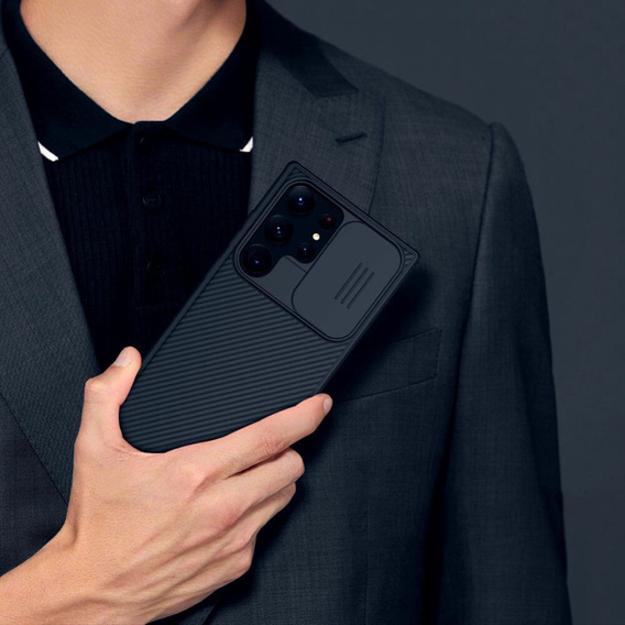 Carcasă blindată Nillkin pentru Samsung Galaxy S23 Ultra, CamShield Pro, negru