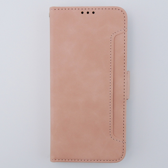 Cu clapetă pentru Motorola Moto G54 5G, Card Slot, roz