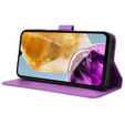 Cu clapetă pentru Samsung Galaxy M15 5G, Wallet Smart Magnet, violet