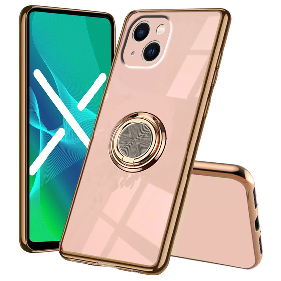 Huse pentru iPhone 14 Plus, Electro Ring, roz deschis 