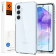 Carcasa Spigen pentru Samsung Galaxy A55 5G, Ultra Hybrid, transparentă + sticlă temperată 9H
