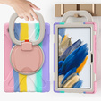 Husă pentru copii pentru Samsung Galaxy tab A8 10.5 SM-X200 SM-X205, blindată cu curea, albastru