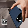 Husă cu clapetă pentru Samsung Galaxy S25 Edge, Smart View Wallet, albastru