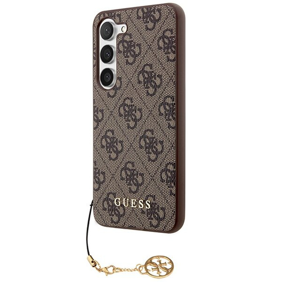 GUESS Huse pentru Samsung Galaxy A55, 4G Charms Collection Hardcase, maro