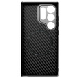 Carcasă pentru Samsung Galaxy S24 Ultra, carcasă blindată Nillkin, Carboprof Case, pentru Magsafe, negru