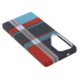 Carcasa pentru Samsung Galaxy S25 Ultra, Carbon Fiber MagSafe, albastru / roșu