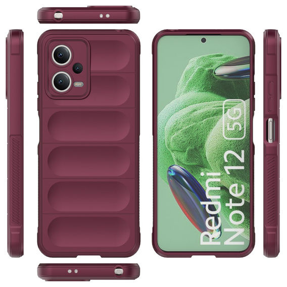 Huse pentru Xiaomi Redmi Note 12 5G / POCO X5 5G, Gaming Shockproof, maroon