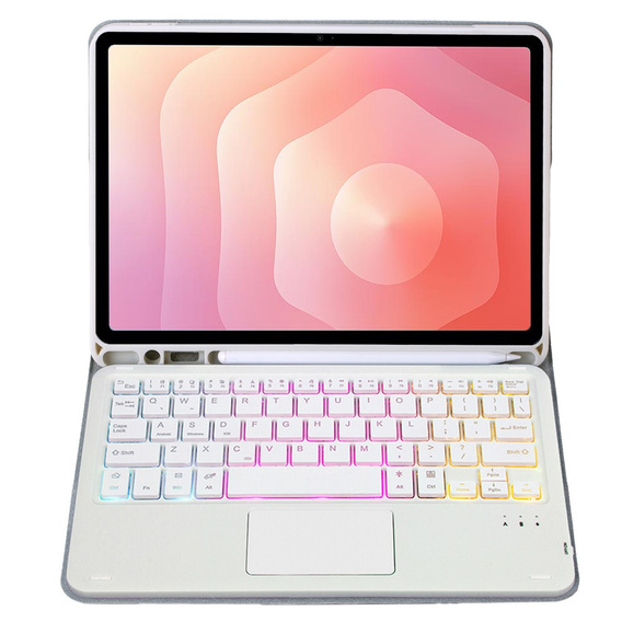 Husă cu tastatură Bluetooth iluminată și touchpad pentru Samsung Galaxy Tab S11