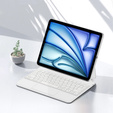 Husă de tastatură pentru iPad Air 11" 2024, Magnetic Keyboard Touchpad, alb