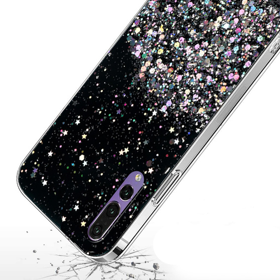 Huse pentru Huawei P20 Pro, Glittery, negru