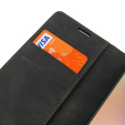 Husă pentru Samsung Galaxy A54, ERBORD Vintage, portofel cu clapetă, negru
