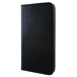 Cu clapetă pentru LG K10 2017, Leather Flexi Book, negru