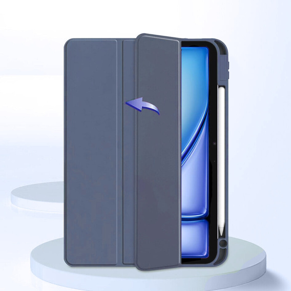 Husă pentru iPad Air 13" 2025/2024 (7/6 gen.), Smartcase Hybrid, cu spațiu pentru stylus, violet