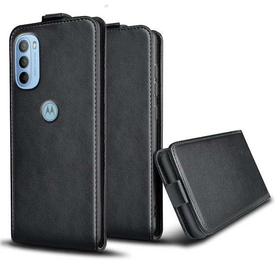 Cu clapetă pentru Motorola Moto G31 / G41, Flip, negru