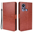 Cu clapetă pentru Infinix Hot 11s, Crazy Horse Wallet, maro