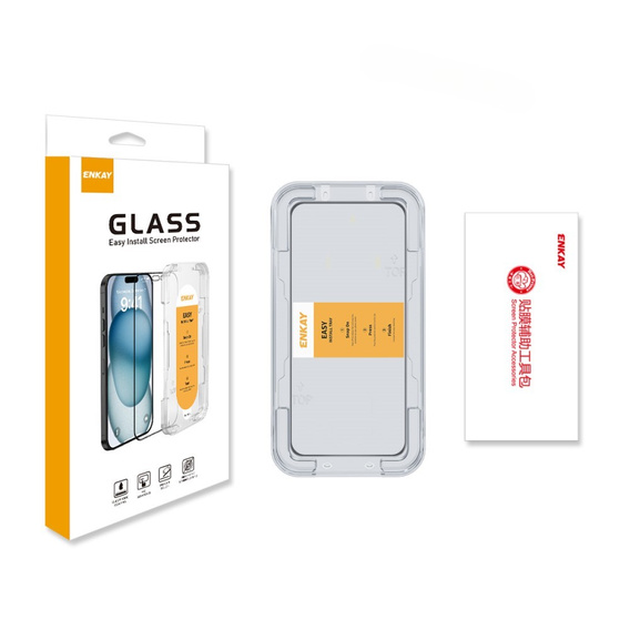 ENKAY sticlă călită ENKAY pentru Motorola Moto G54 5G, negru