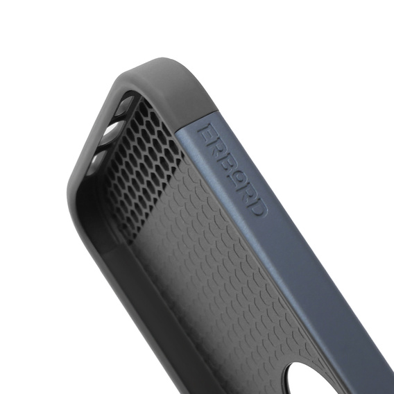 Huse pentru iPhone 15 Pro Max, ERBORD MagProtect Slide Camera, albastru titan