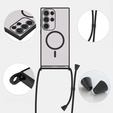 Husă pentru Samsung Galaxy S25 Ultra, Electro MagSafe, negru + Lanyard